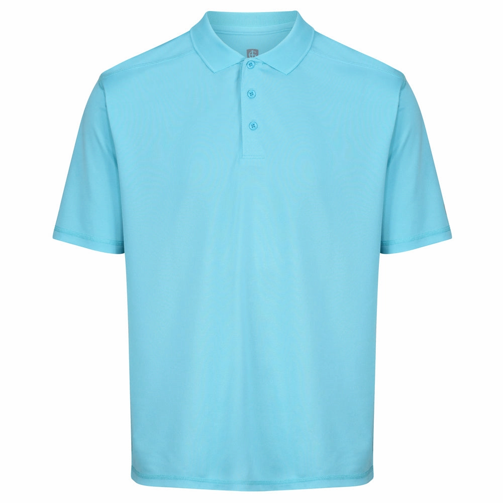 Island Green Essential Pique Polo Shirt - Turquoise Thermal regulation AntiStaticLining