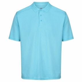 Island Green Essential Pique Polo Shirt - Turquoise Thermal regulation AntiStaticLining