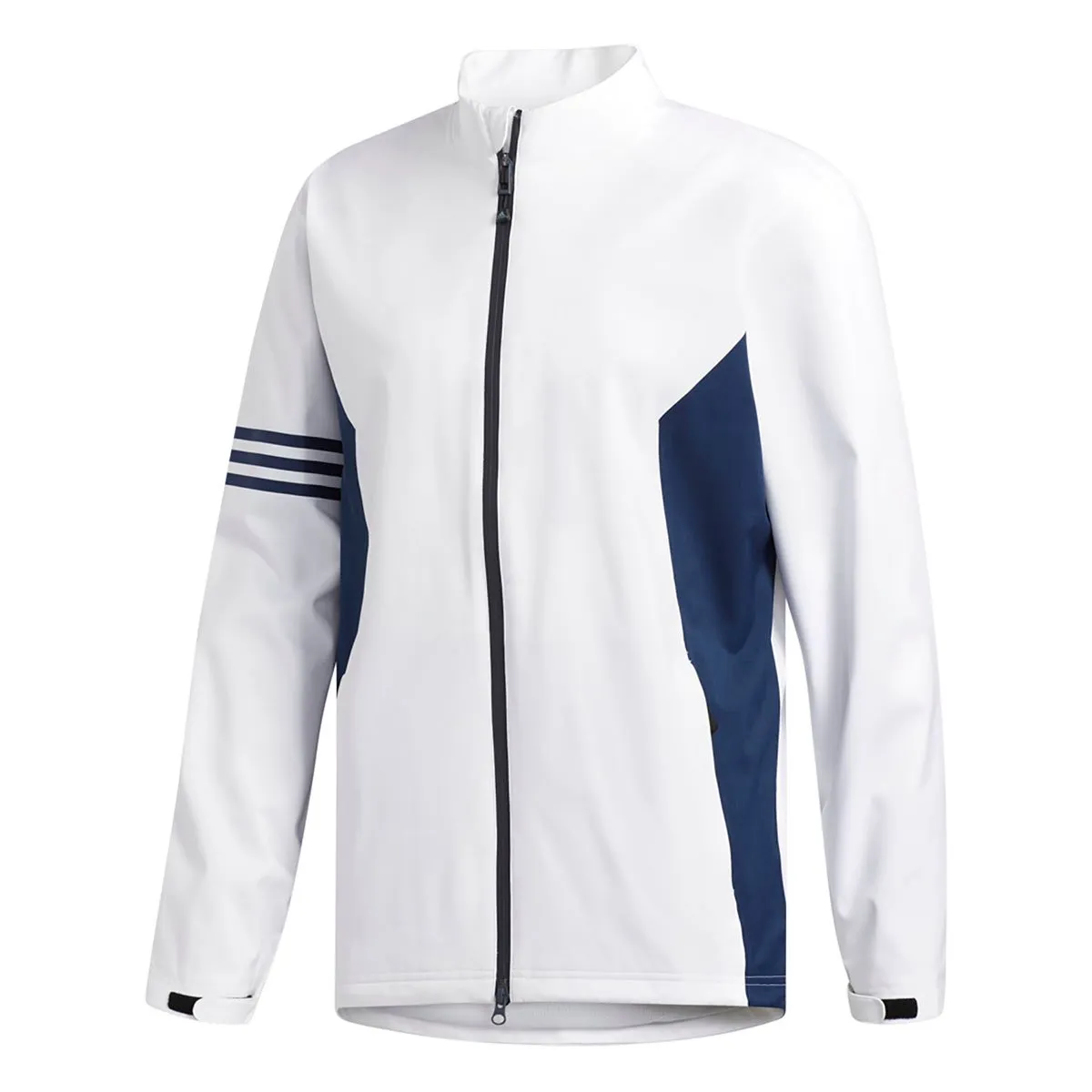 adidas Climaproof Jacket - White Magnetic Fasteners No Roll Collar Technology