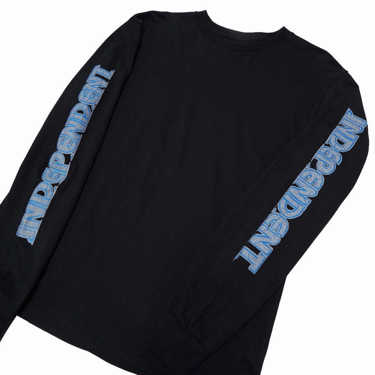 Wicking Interlock Knit City Casual Independent Ancient Groundwork Long Sleeve T-Shirt - Black