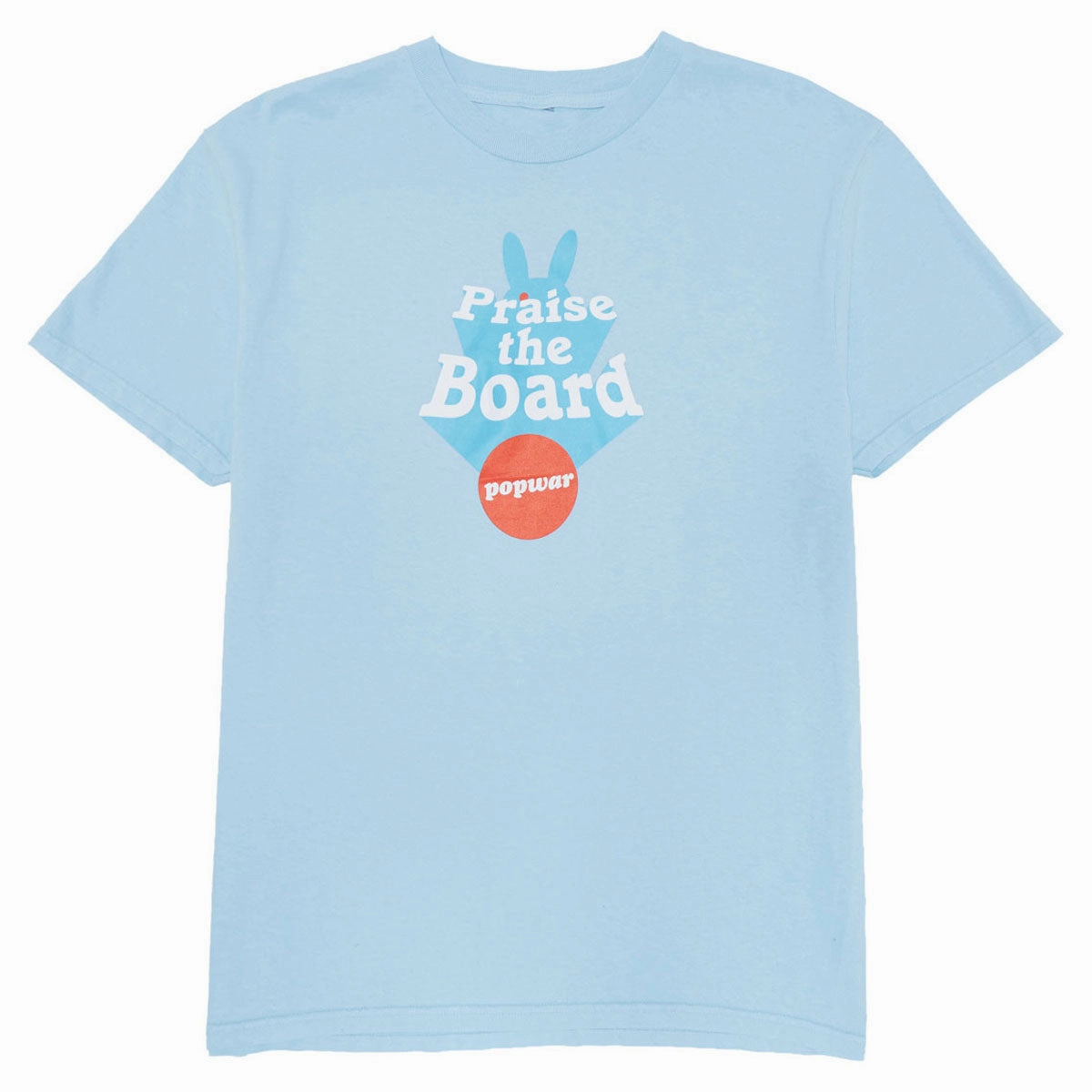 Popwar Praise The Board T-Shirt - Light Blue All Season Wear Breathable Layer