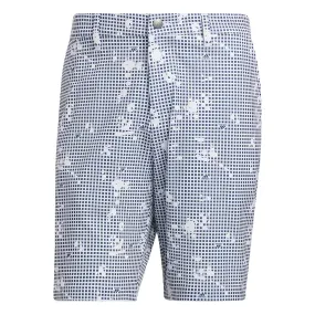 adidas Ultimate365 Print 8.5" Shorts - Navy/White Odor-resistant high waisted
