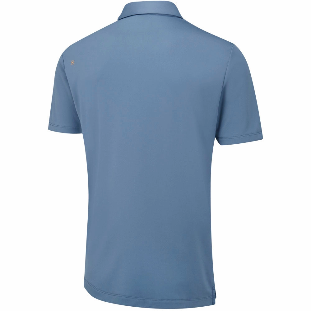 Ping Arizona Cactus Print Polo Shirt - Coronet Blue TaglessCollar Recycled Material