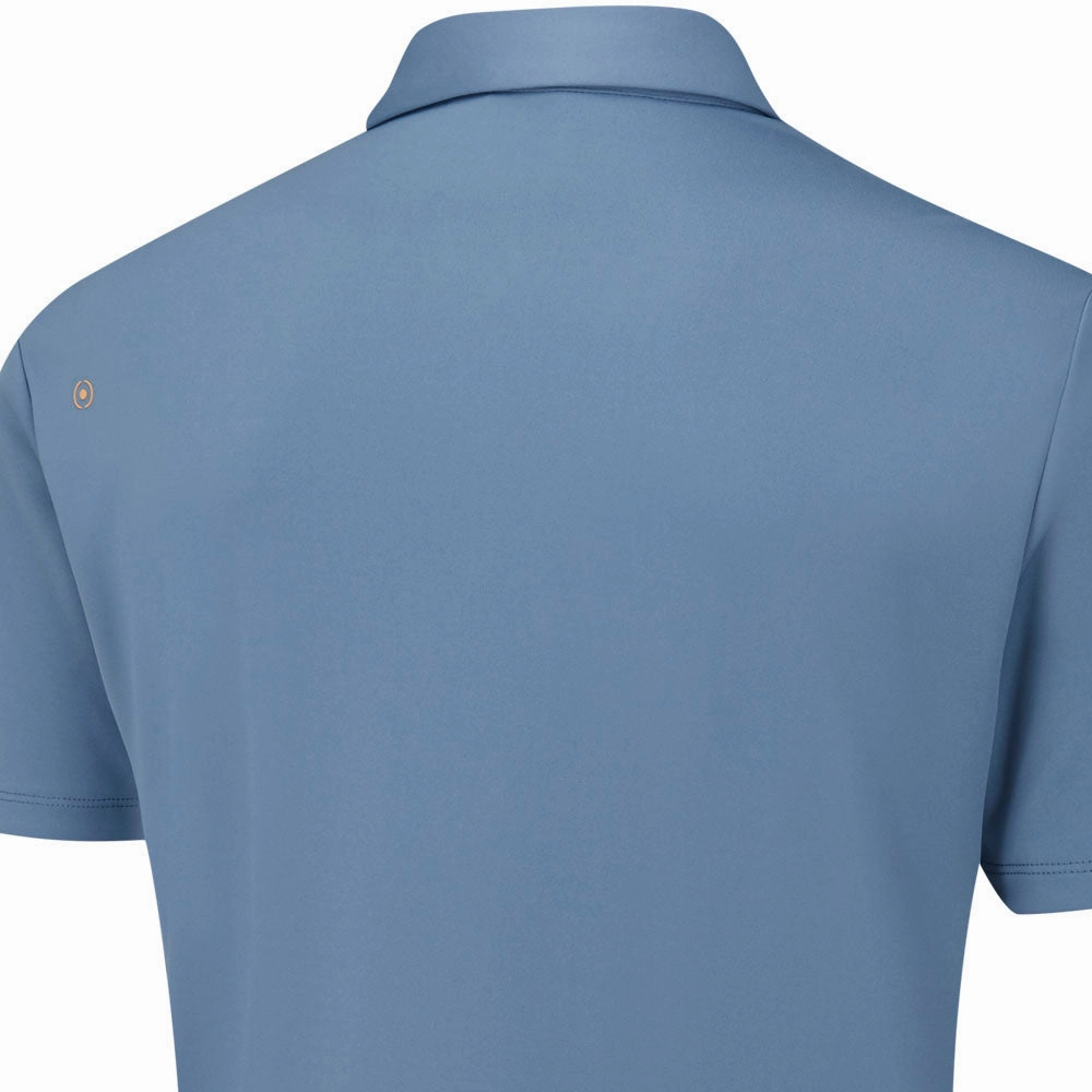 Stylish and Comfortable Brushed Interior Lining Ping Arizona Cactus Print Polo Shirt - Coronet Blue