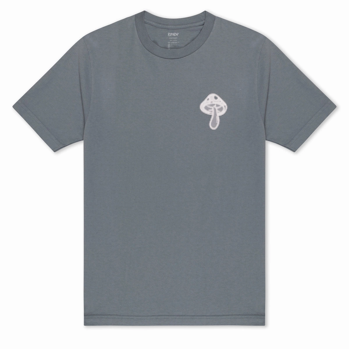 Pre Shrunk Cotton UV Protection Fabric RIPNDIP Ctrl T-Shirt - Charcoal
