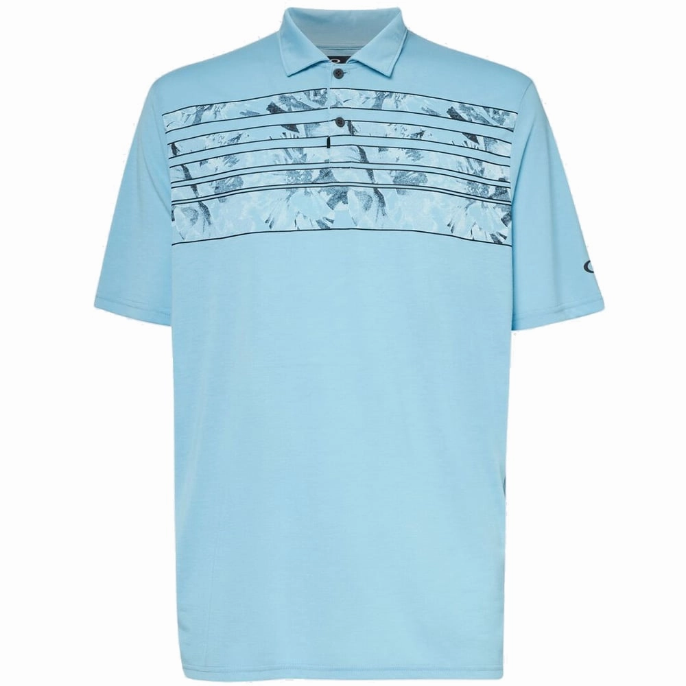 Oakley Azalea Stripe Polo Shirt - Aviator Heather BreathableFabric