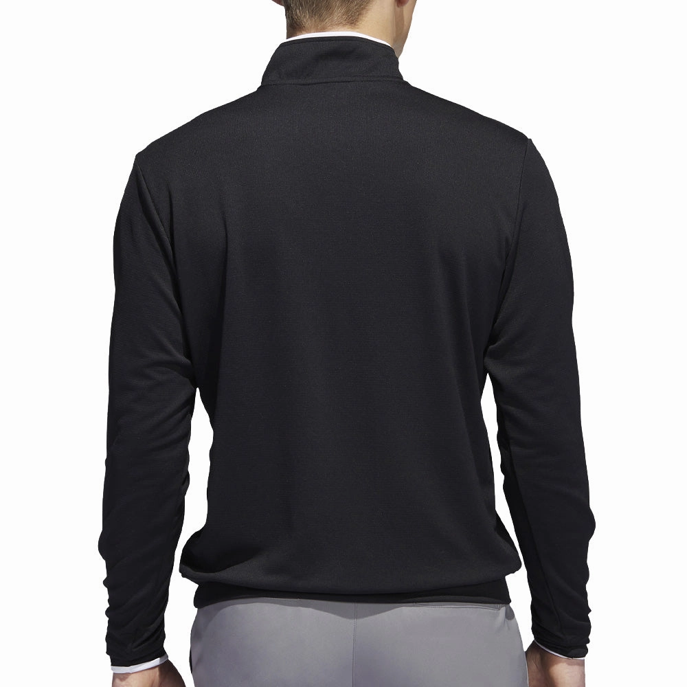 adidas Lightweight 1/4 Zip Pullover - Black Trendy Basics