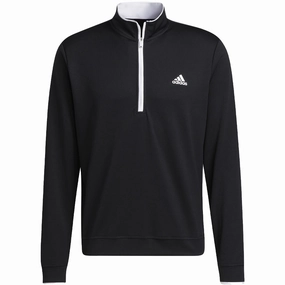 adidas Lightweight 1/4 Zip Pullover - Black Minimal Fashion Fashion Layers