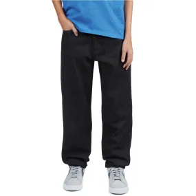 CCS Youth Baggy Taper Denim Jeans - Black Modern Comfort Layering Piece