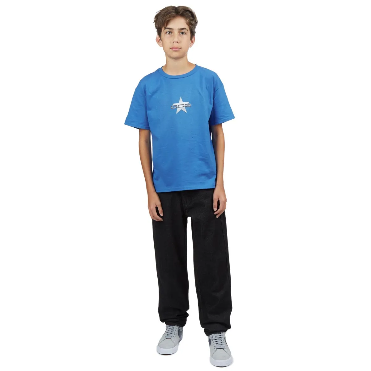 CCS Youth Baggy Taper Denim Jeans - Black Active Design Wear Eco Friendly Material