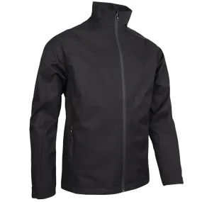 Sunderland Typhoon Waterproof Golf Jacket - Black High Collar Design AdjustableHem