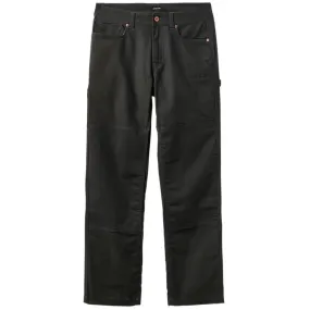 Brixton Builders Carpenter Pants - Washed Black stain resistant coating SecureZipperClosures