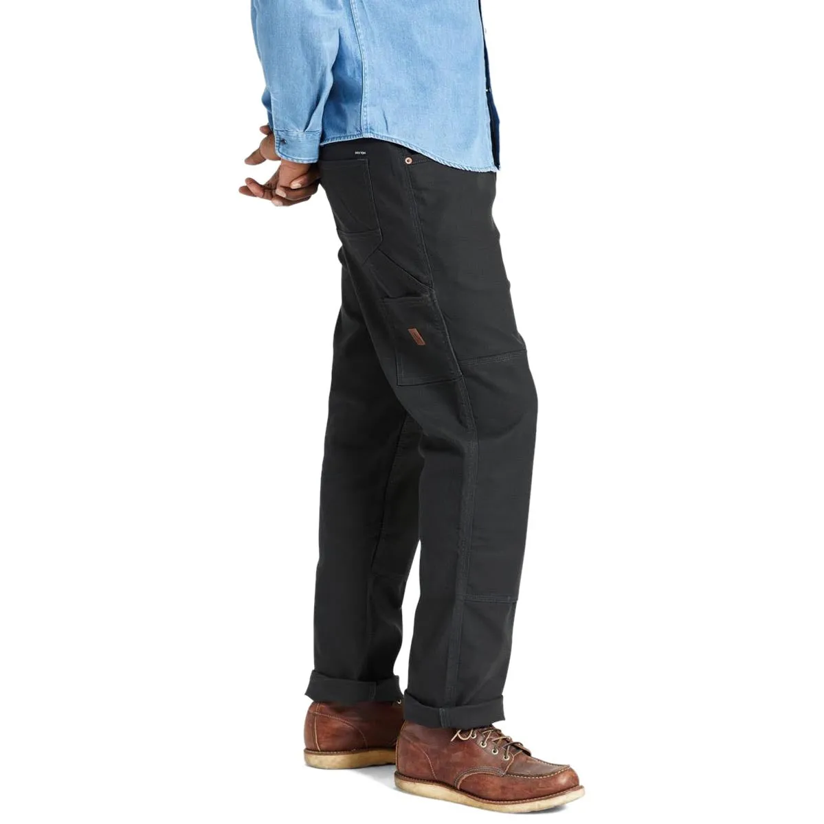 Sustainable Material Blend Breathable back panel Brixton Builders Carpenter Pants - Washed Black