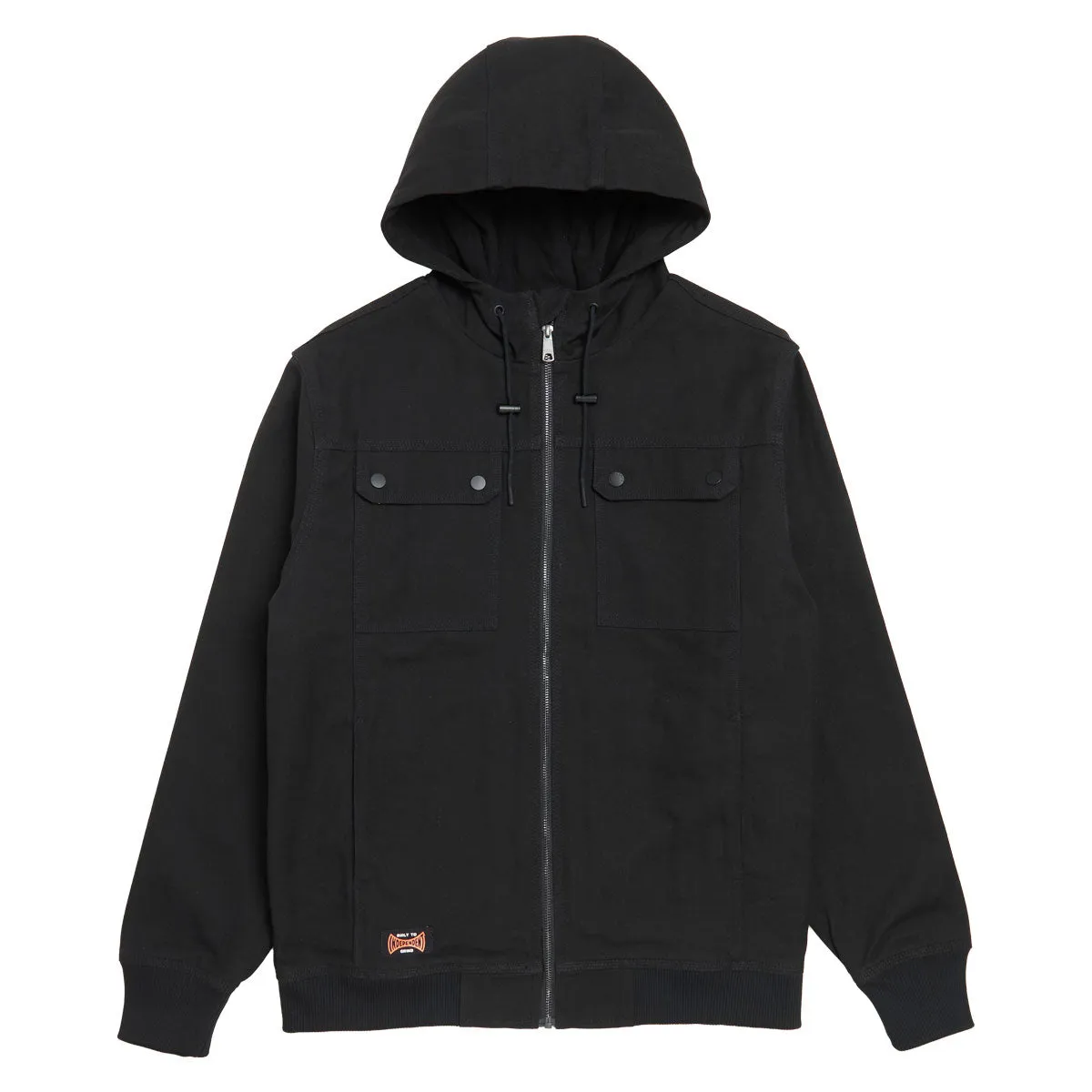 Anti Pill Technology Simple Detail Independent Built To Grind Work Jacket - Black