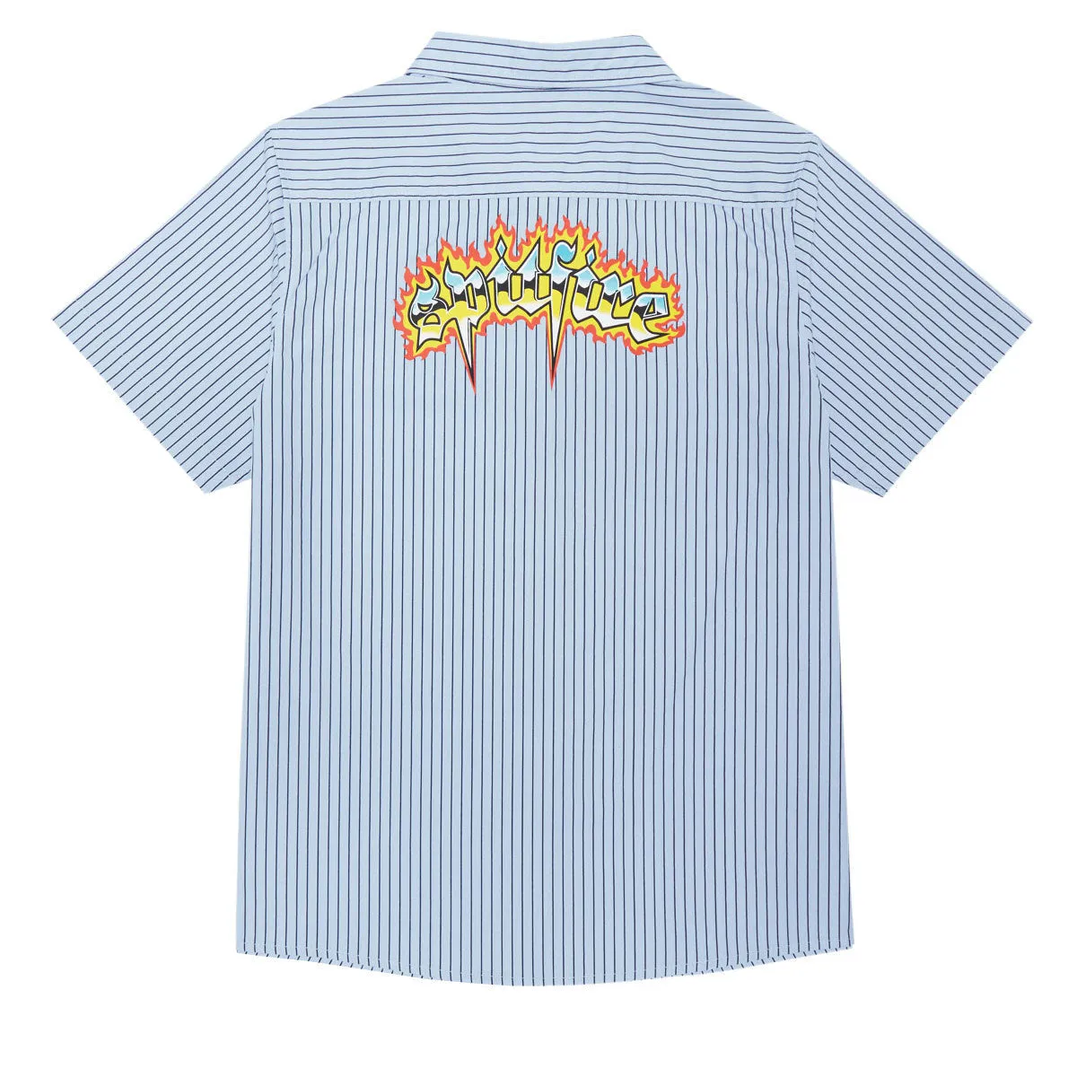 decorative element Spitfire Chrome Venom Shirt - Light Blue/Navy Stripe