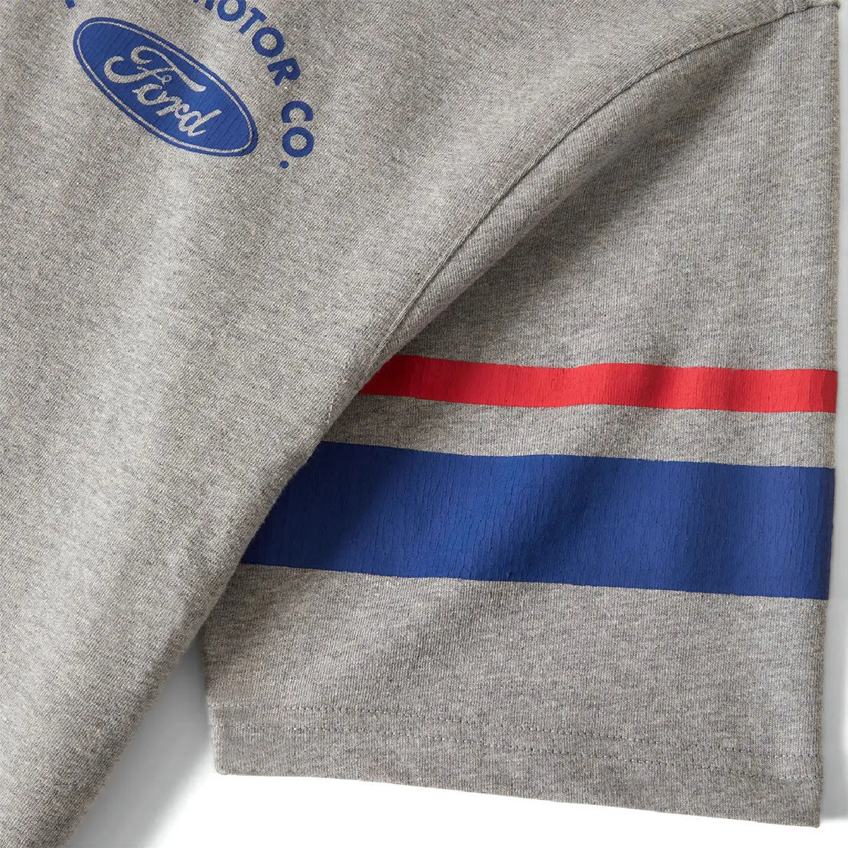 Button-up Brixton x Ford Truck Country Jersey - Heather Grey