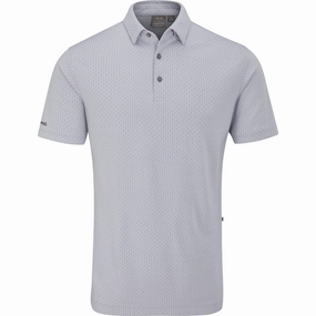Ping Hershel Polo Shirt - Silver Multi Relaxed Smart Cashmere combination
