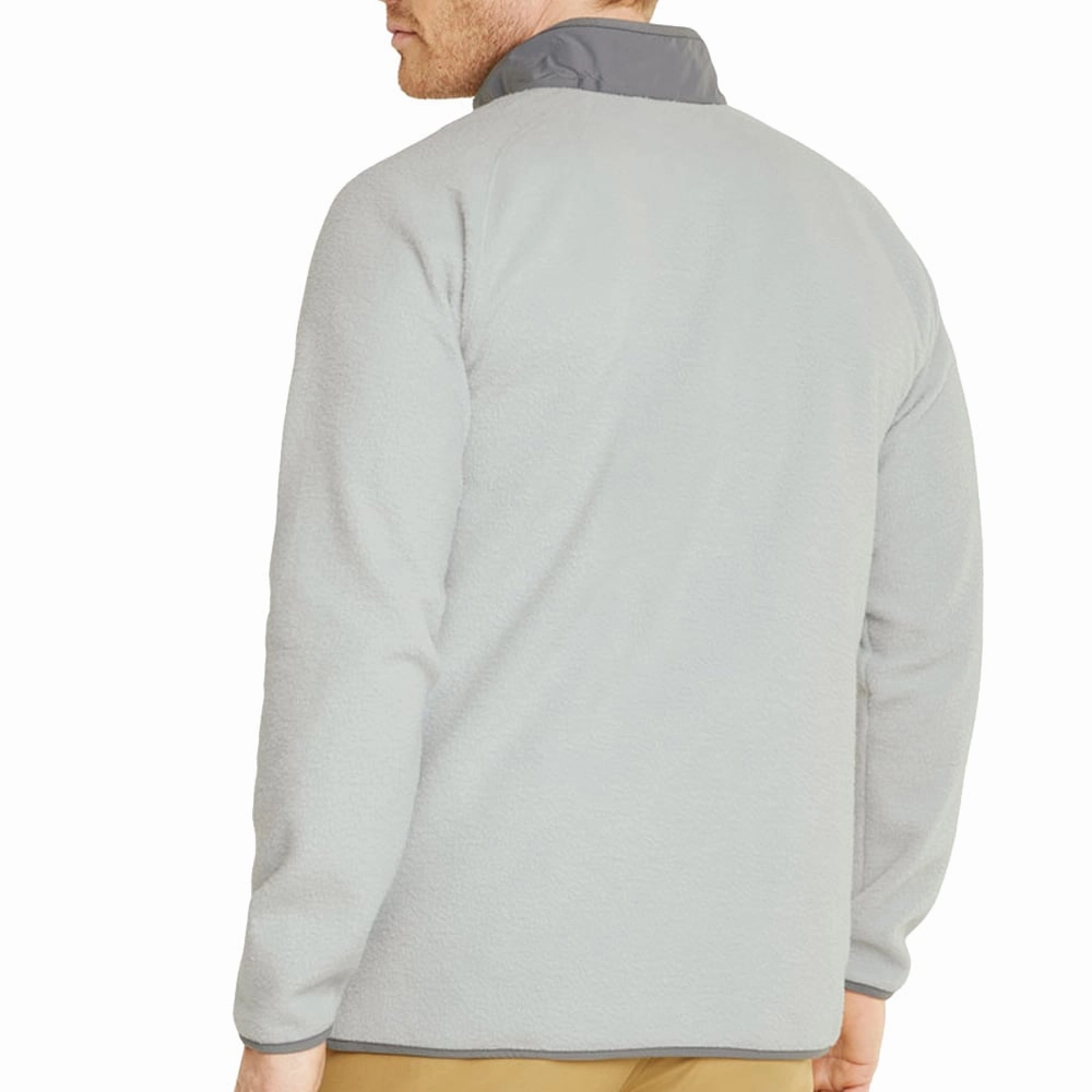 Layer Chic Puma Sherpa 1/4 Zip Pullover - High Rise/Quiet Shade