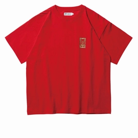Relaxed Style Modern Layer Evisen Club Match T-Shirt - Red