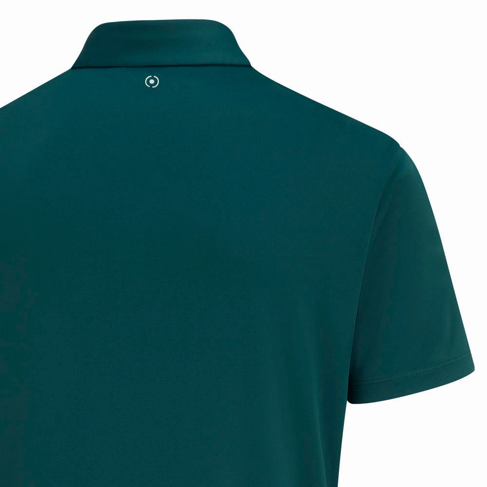 Garment Dyed Finish Ping Hall Polo Shirt - Forest/Misty Green