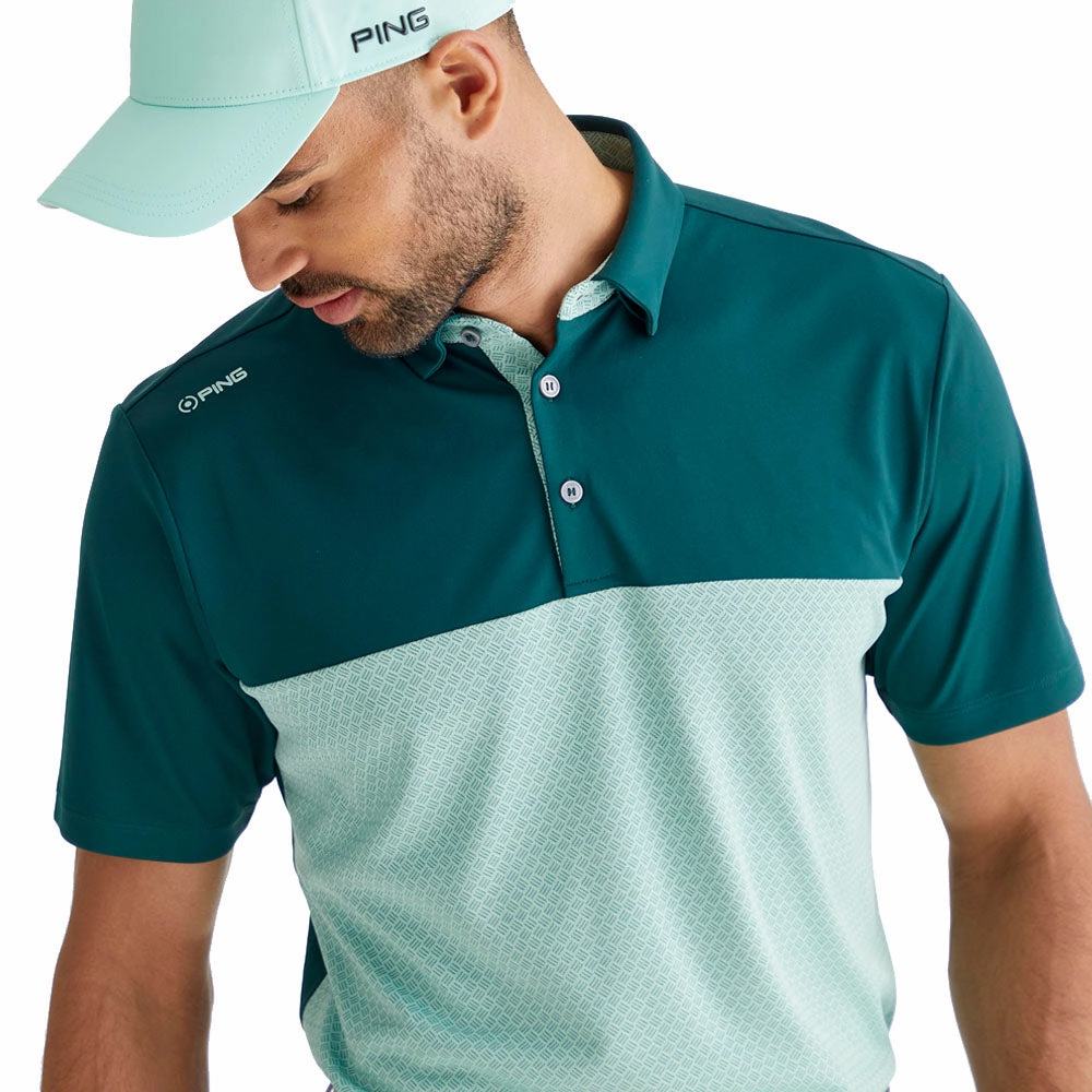 Ping Hall Polo Shirt - Forest/Misty Green Sporty essentials Comfy and Soft
