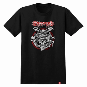 Spitfire Demon Gate T-Shirt - Black/Red/White Classic Comfort Style Fashionable Look