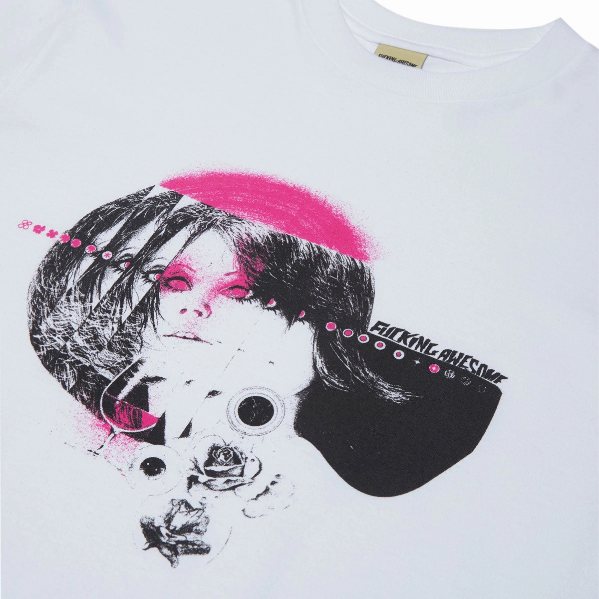 Fucking Awesome Brinda T-Shirt - White NoSideSeams Fashion-Ready