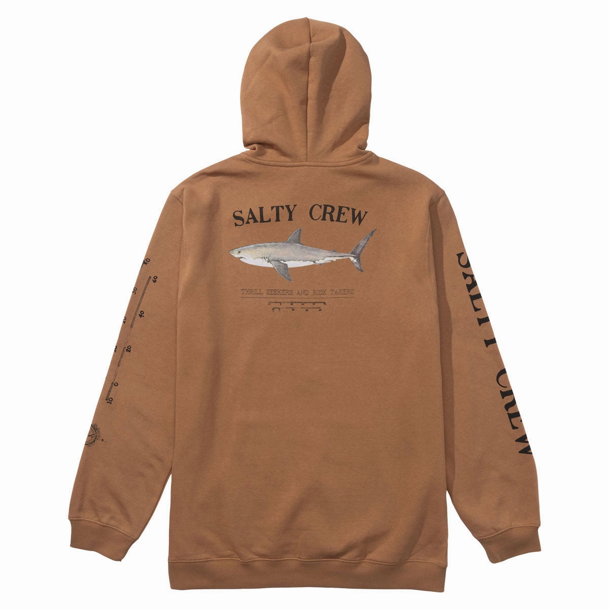 Poly Cotton Blend City Sense Salty Crew Bruce Fleece Hoodie - Sierra