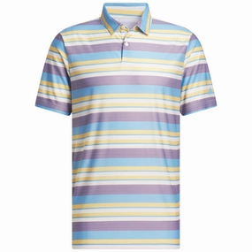 Anti microbial coating Travel Trend adidas Ult365 Heat.Rdy Stripe Polo Shirt - Semi Spark