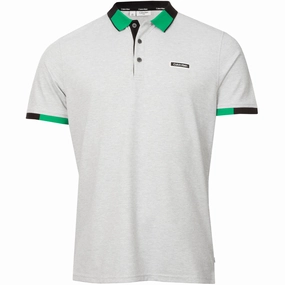 Calvin Klein Madison Polo Shirt - Silver Marl Timeless Look Wear