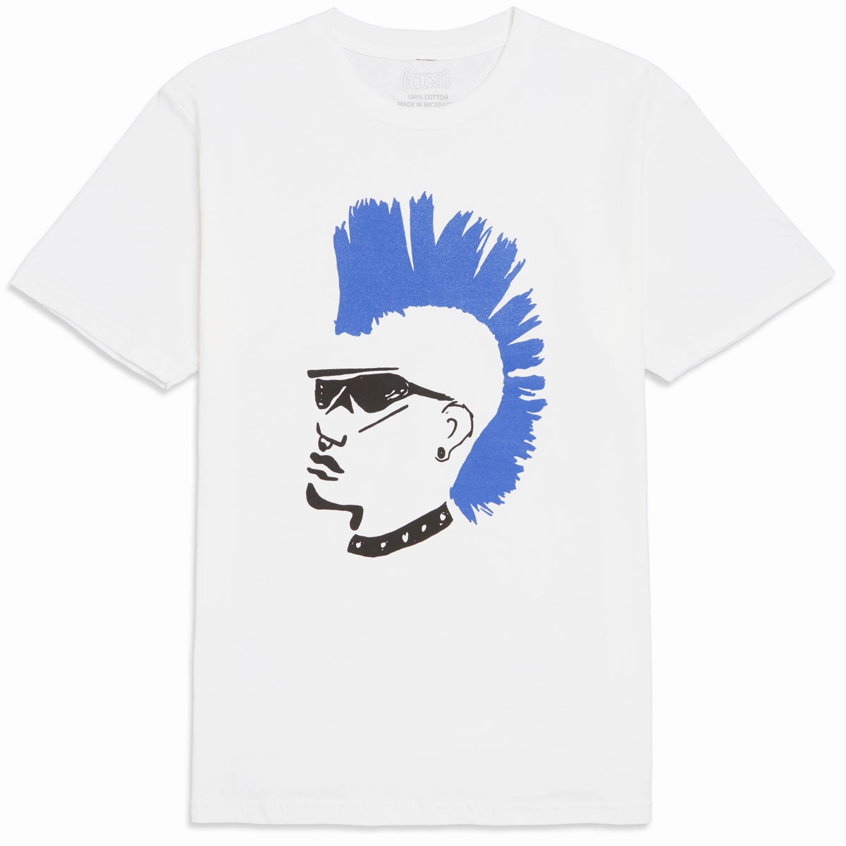 CCS OG Punk T-Shirt - White/Blue Ergonomic Cut
