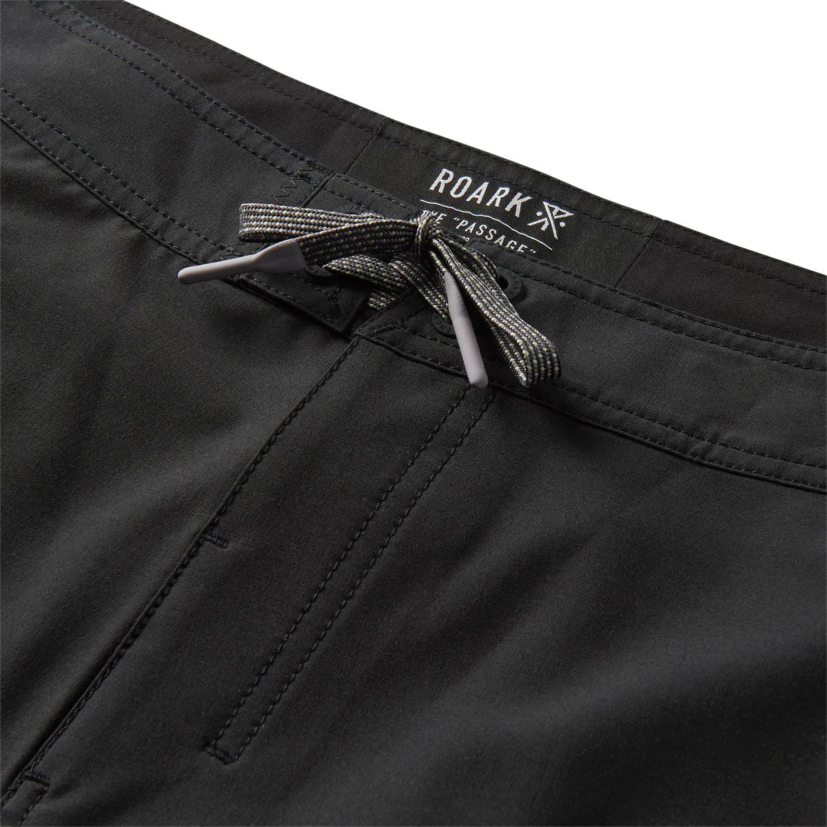 Roark Passage Hemp Boardshorts - Black II AbrasionResistant