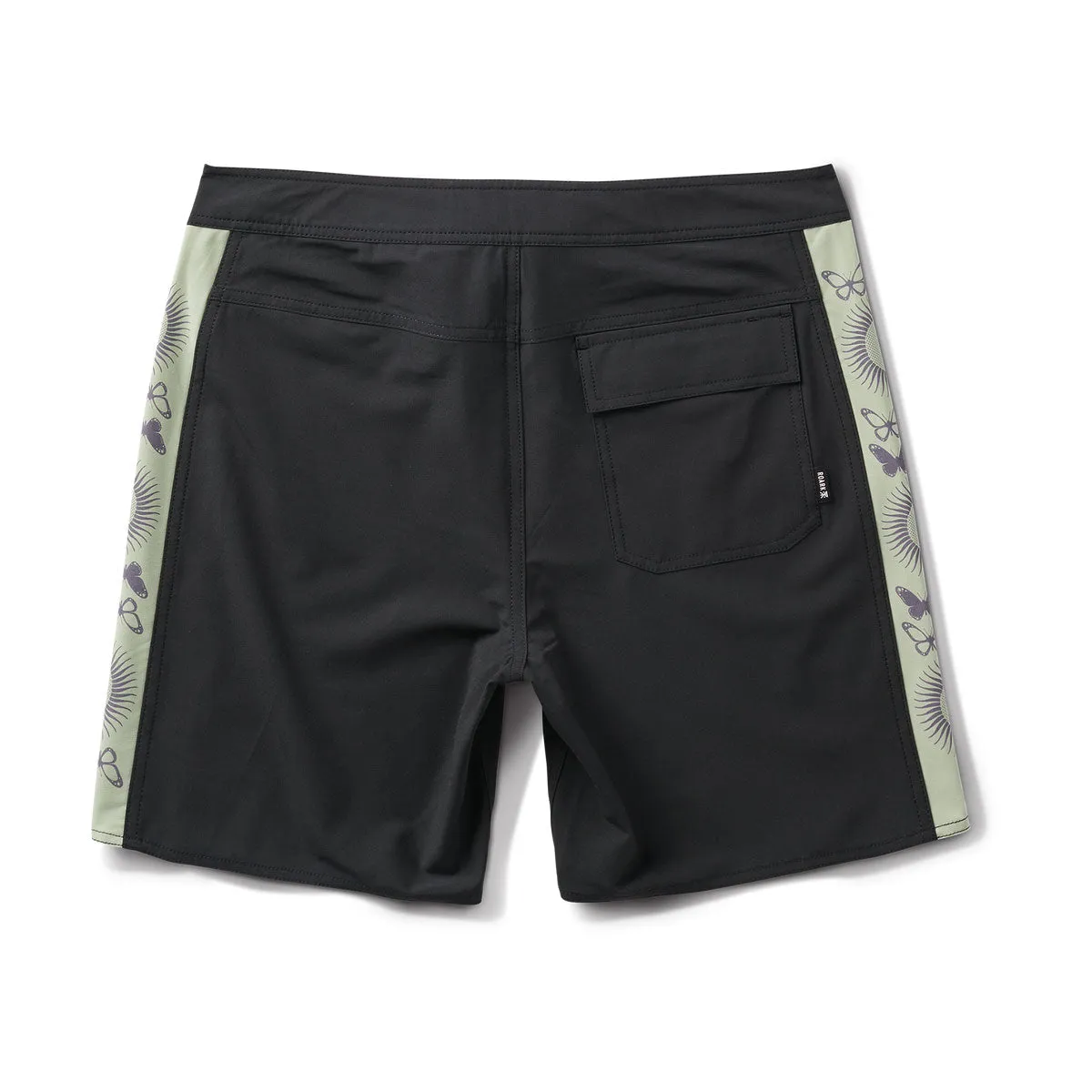 Roark Passage Hemp Boardshorts - Black II Durable Waistband Seasonal Wear