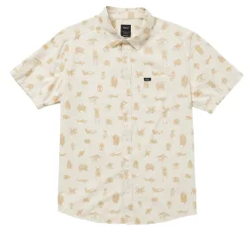 RVCA Sea Life Shirt - Natural Micro Perforated Texture