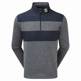 FootJoy FB Rib Woven Chill-Out Mid-Layer - Navy Night Out Chic Fit