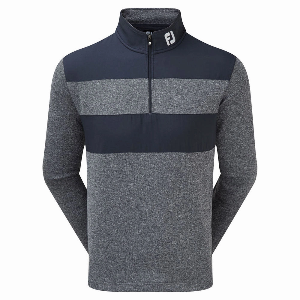 FootJoy FB Rib Woven Chill-Out Mid-Layer - Navy Night Out Chic Fit