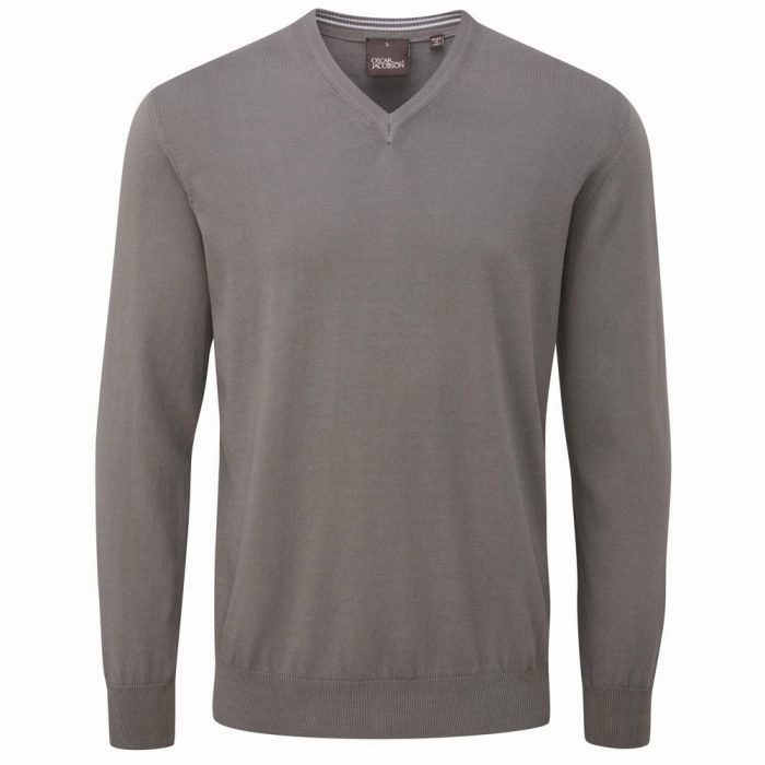 Oscar Jacobson Constable Pullover - Charcoal Relaxing Wear