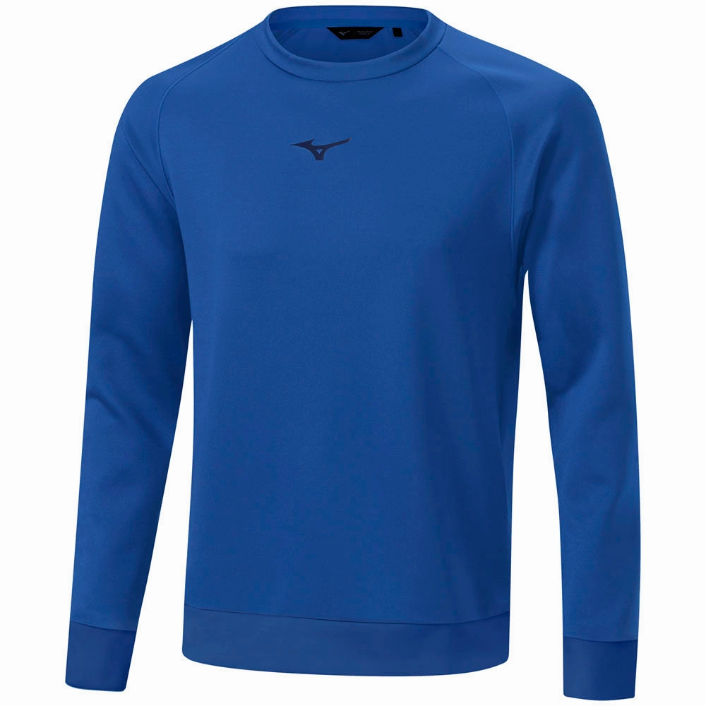 Layer Relaxed goes with skirts Mizuno G-Style Crewneck - Blue