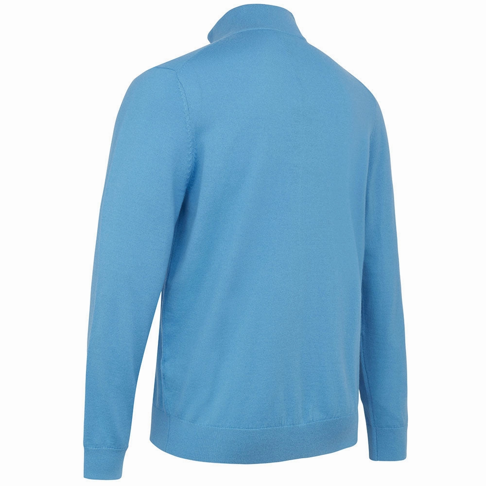 Callaway 1/4 Zipped Blended Merino Sweater - Malibu Blue Classic Active