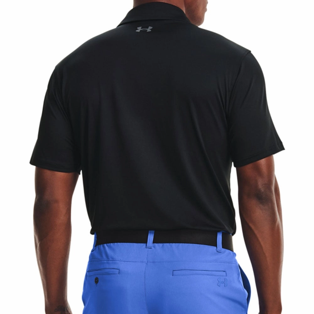 Under Armour T2G Polo Shirt - Black UVProtectionFinish Ribbed Collar Design