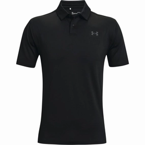 Under Armour T2G Polo Shirt - Black Sporty Fashion Soft Feel