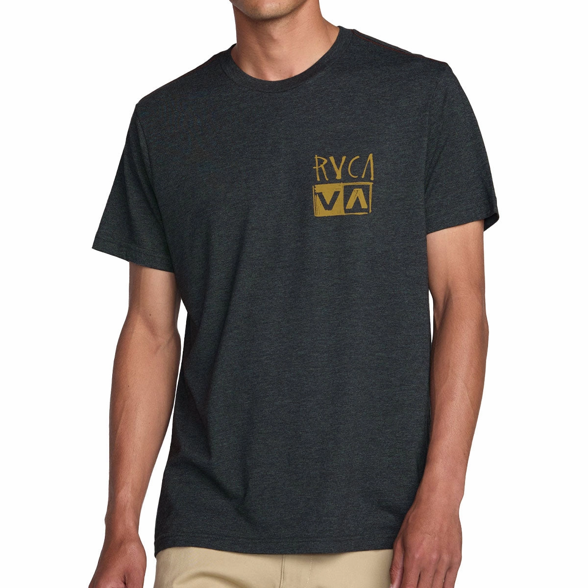 No Shrink Technology Fur combination RVCA Horton Panther T-Shirt - Black