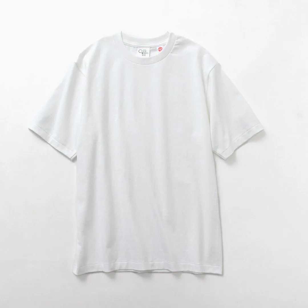 COTTON RESEARCH CLUB / 6.6 oz Short Sleeve Crew Neck T-shirt City Outfit comfortable top