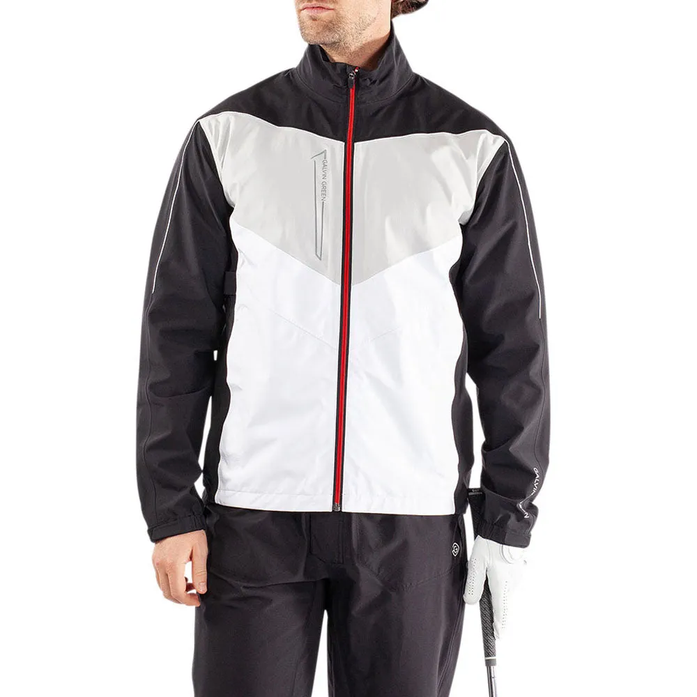 Galvin Green Armstrong Gore-Tex Paclite Waterproof Jacket - Black/White/Red Crisp Air Piece