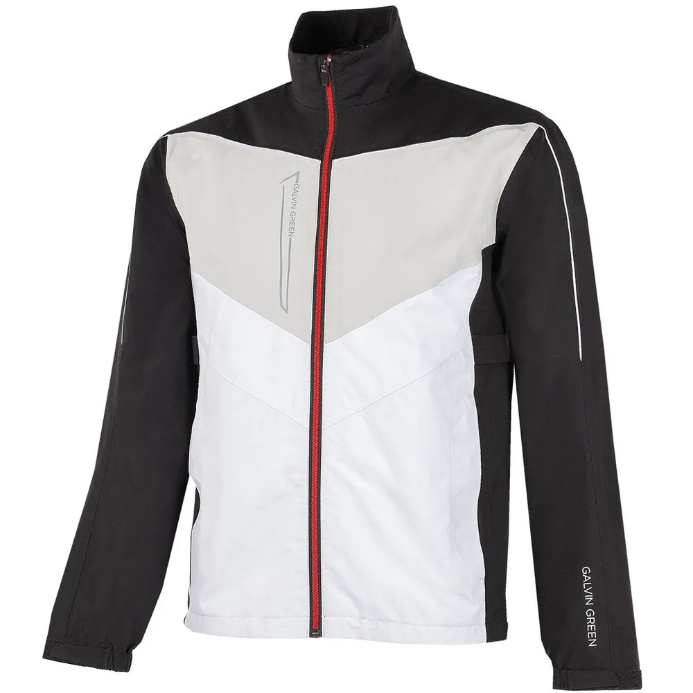 Foldable Design Stylish Comfort Galvin Green Armstrong Gore-Tex Paclite Waterproof Jacket - Black/White/Red