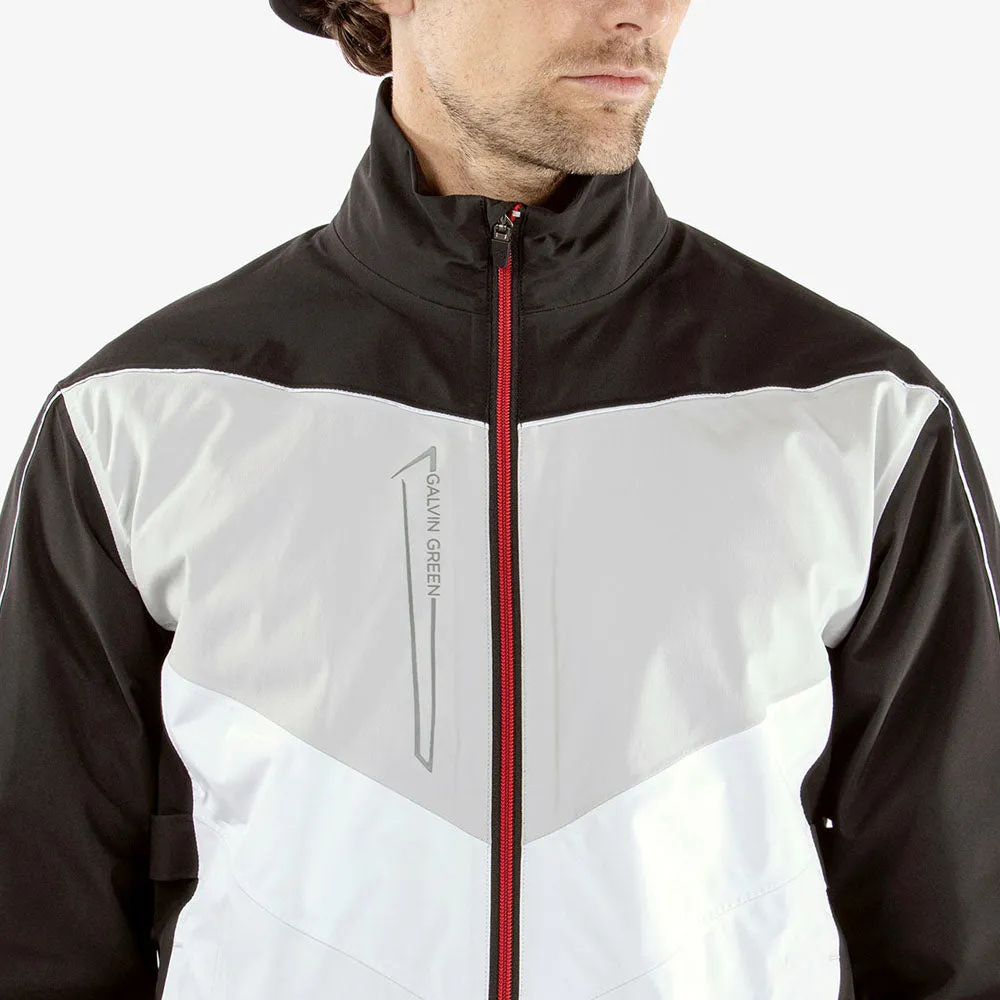 Layered Protection Galvin Green Armstrong Gore-Tex Paclite Waterproof Jacket - Black/White/Red