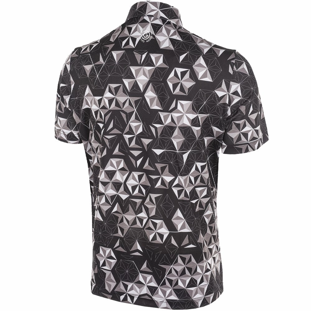 Galvin Green Makai Ventil8  Polo Shirt - Black/Sharkskin/White Soft Touch Fit
