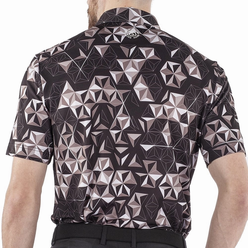 Galvin Green Makai Ventil8  Polo Shirt - Black/Sharkskin/White Chic And Comfortable