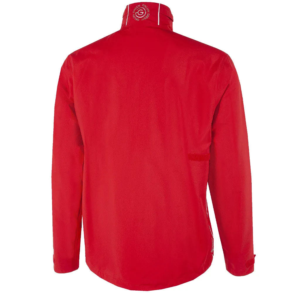 Galvin Green Aden Gore-Tex Paclite 1/2 Zip Waterproof Jacket - Red/White Anti Static Interior Reversible Style