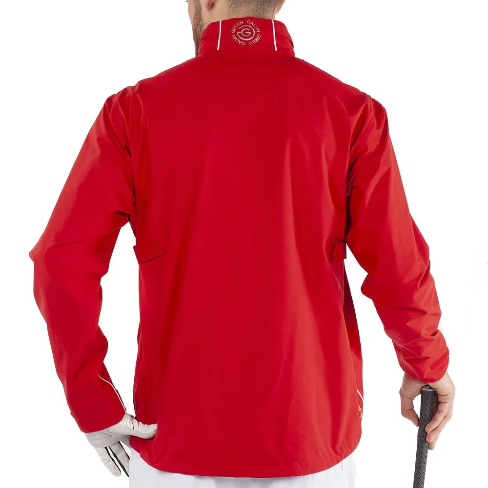 Galvin Green Aden Gore-Tex Paclite 1/2 Zip Waterproof Jacket - Red/White Modern Day Look StretchableMaterial